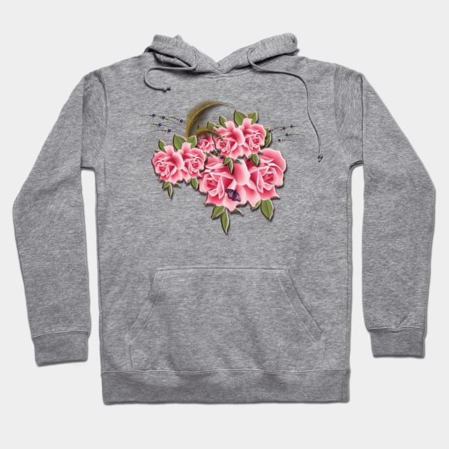 roses Hoodie by Sonia Jones Emporrium of unique designs 